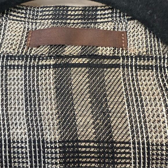 Burberry ( Burberrys' ) 90's Vintage Hemp / Linen Plaid Blazer Size XL ? - Picture 6 of 6